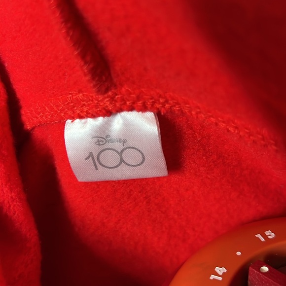 Disney 100 Retro Reimagined Fiery Red Minnie Mouse Hoodie Size Oversized M - Picture 7 of 7